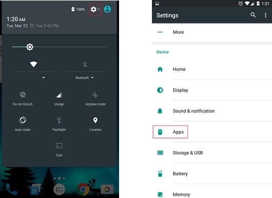 How to clear app data and app cache in Android Marshmallow?