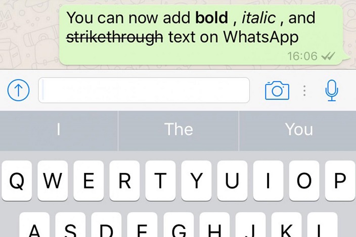 How to do text formatting in WhatsApp