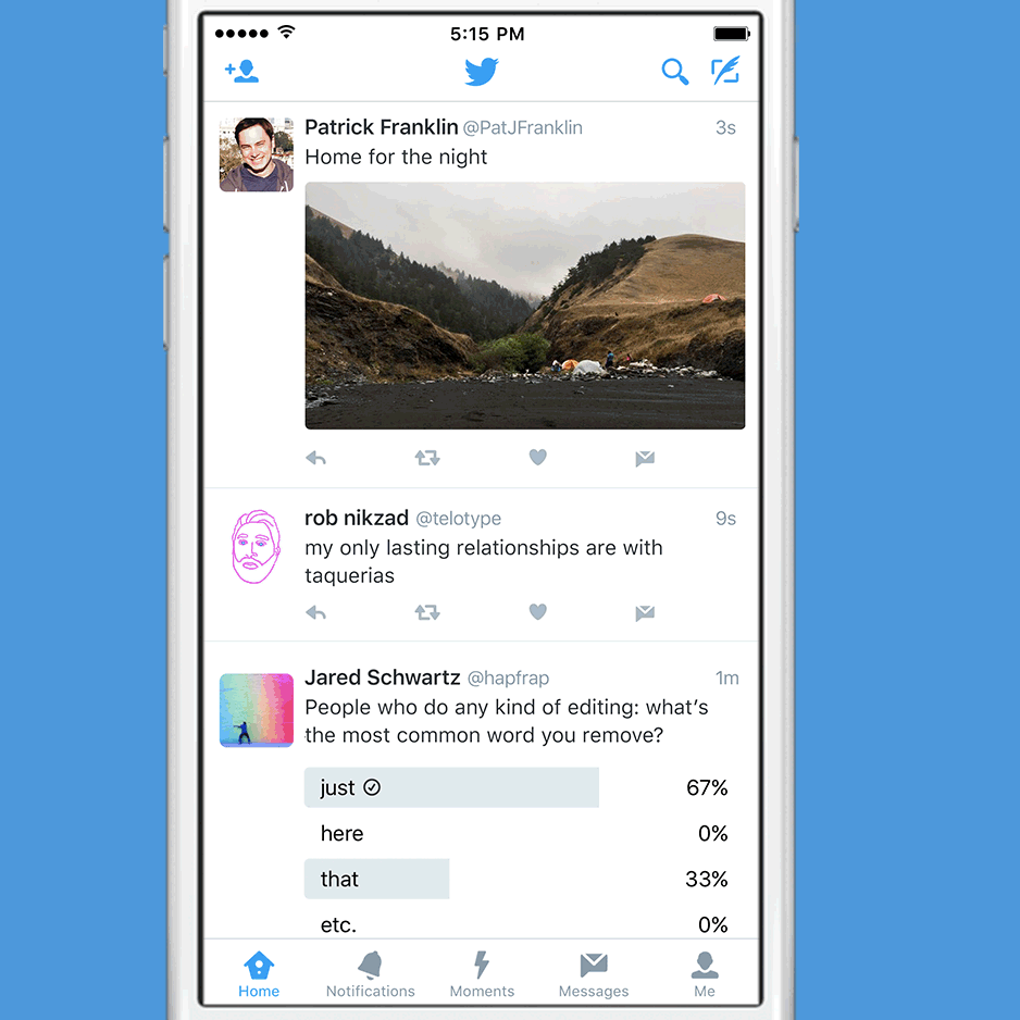 Twitter Message button now allows you to share messages in a single click