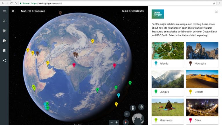 Google Earth 9.0 voyager interacted guided tours 3d view