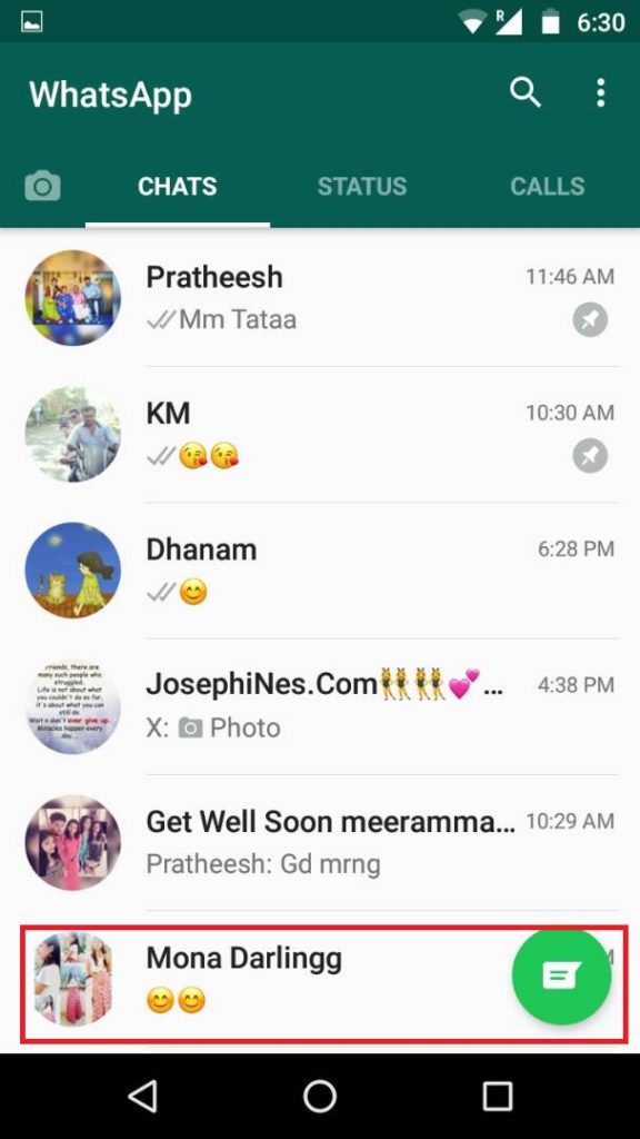 how to pin the chats in whatsapp