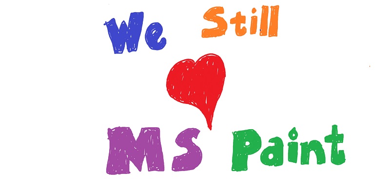 microsoft says_We still love microsoft paint