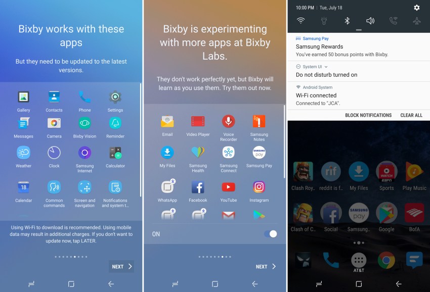 Bixby Supported Apps