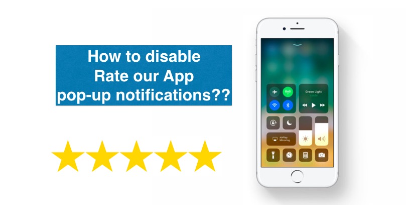 disable rate our app pop-up notifications