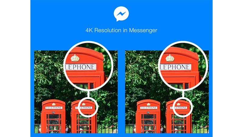facebook messenger now supports 4K images