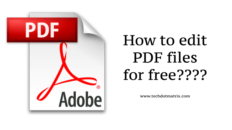 how to edit pdf files for free