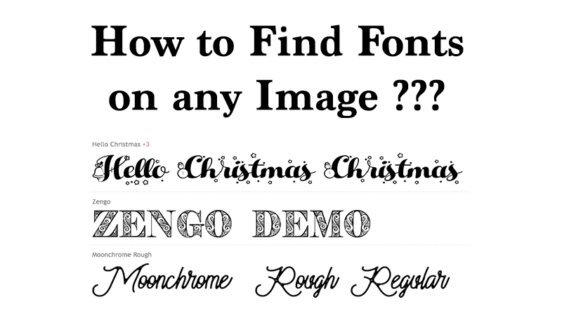 How to find fonts on any image