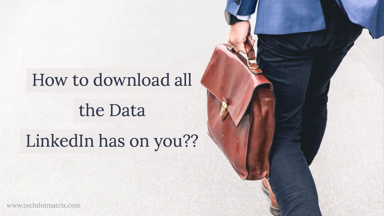 how to download our linkedin data