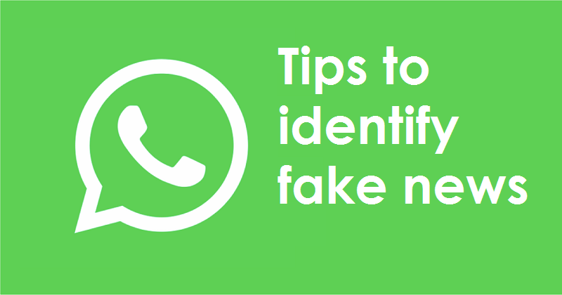 Tips to identify fake news on WhatsApp