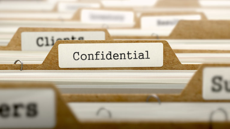 Keeping legal documents confidential