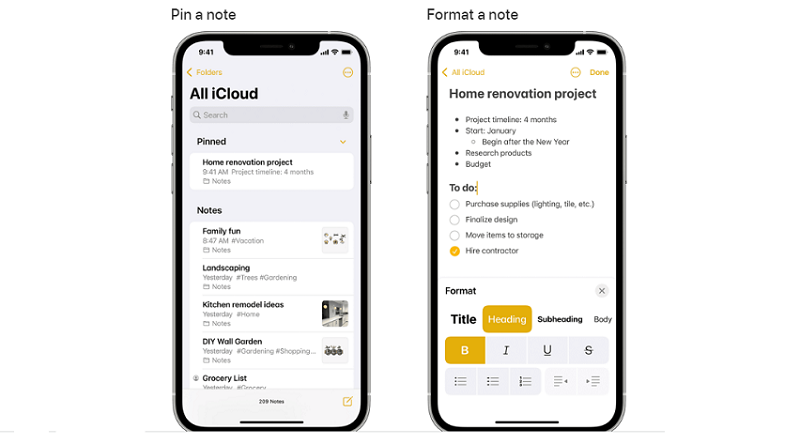 How to link one note to another in Apple Notes app